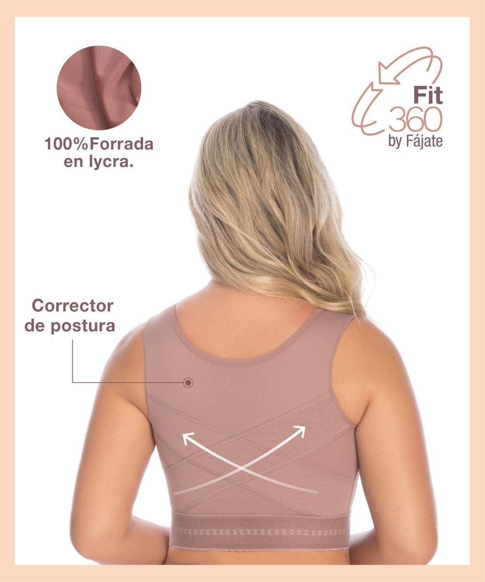 Top postquirúrgico fit 360 - Fájate Oficial