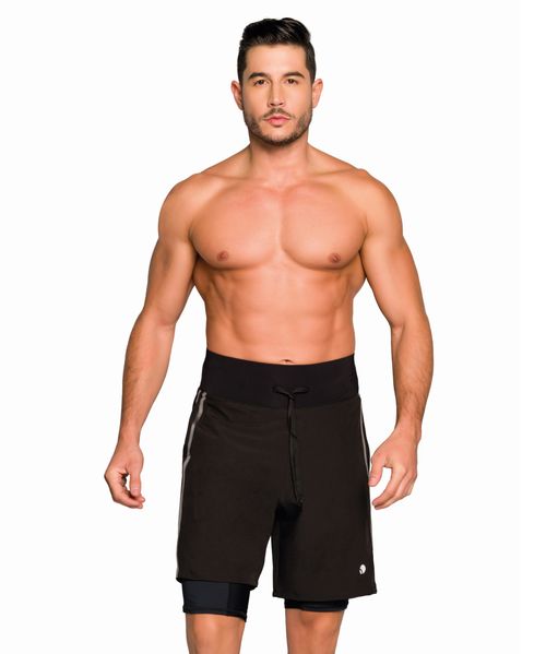 Pantaloneta con control de abdomen y bóxer interno