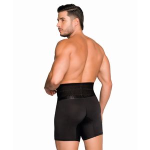 Bóxer masculino de control con varillas laterales y soporte abdominal