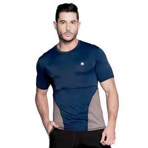 Camiseta deportiva con control de abdomen y moldeo invisible