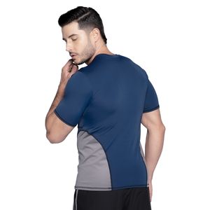 Camiseta deportiva con control de abdomen y moldeo invisible