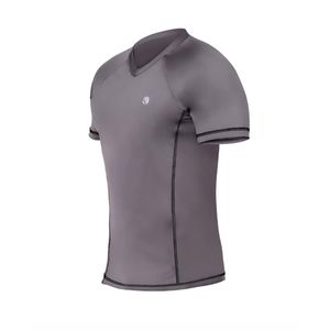 Camiseta cuello en v con control de abdomen y espalda