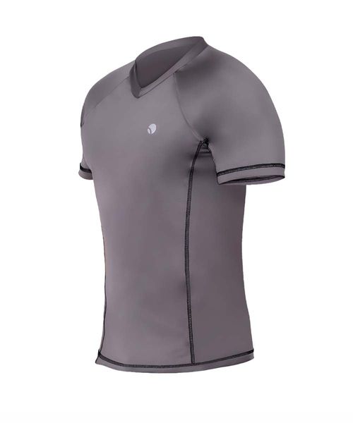 Camiseta cuello en v con control de abdomen y espalda