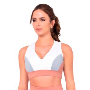 Top deportivo con soporte en espalda y control en abdomen alto