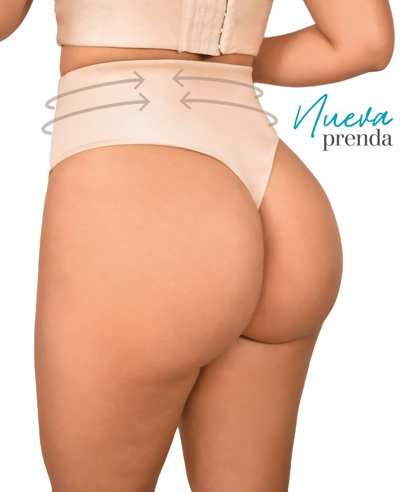 Panty tipo tanga con control medio abdominal - Fájate Oficial