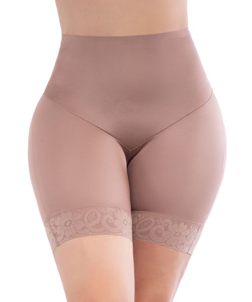 Panty short moldeador de control medio con realce de glúteos y efecto adelgazante
