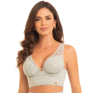 Brasier de encaje con control en el torso con ajuste y realce de busto