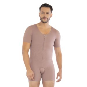 Faja postquirúrgica para hombre de alta compresión con control completo