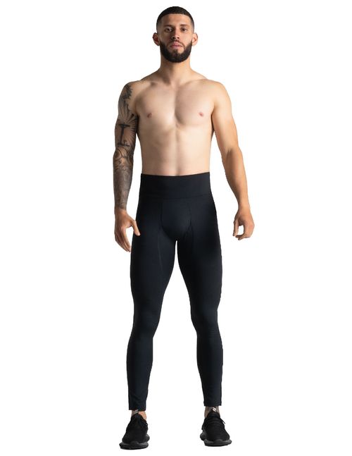 Legging masculino con control de abdomen para entrenamientos intensos