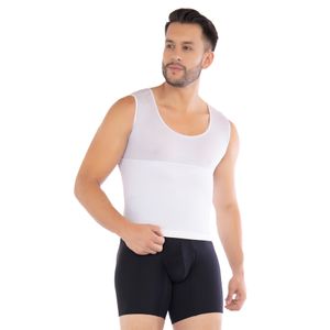 Camiseta masculina con control de abdomen y corrección de postura