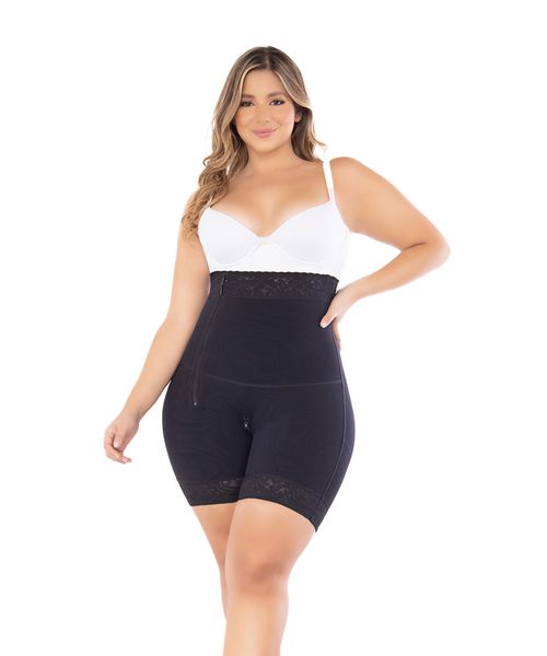 Faja panty moldeadora con control abdominal firme y encaje ajustable