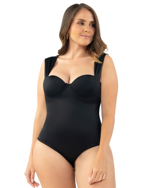 Body moldeador strapless con realce y compresión abdominal