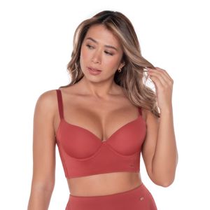 Brasier con soporte y realce de busto con base ancha y control de espalda