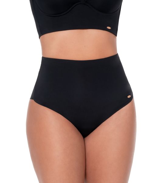 Panty cachetero de tela suave con moldeo de gluteos y control abdominal