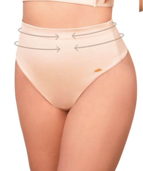 Panty tanga tiro alto invisible con control de abdomen