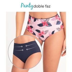Panty de baño doble faz con control suave de abdomen