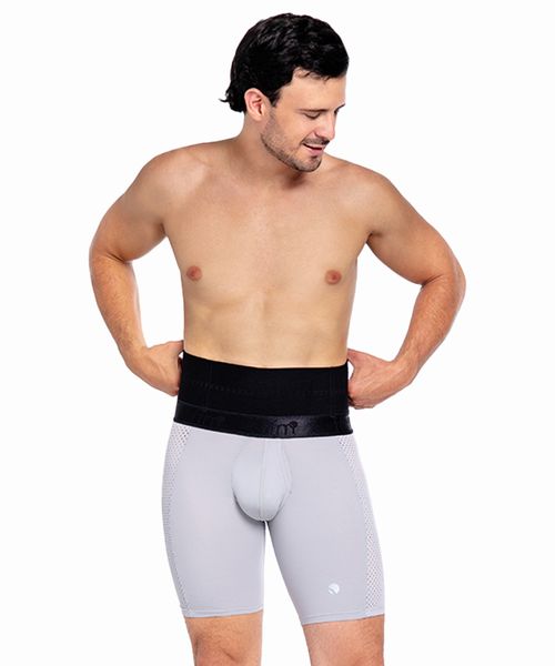 Bóxer estampado de control abdominal con varillas