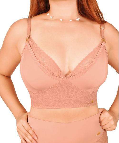 Brasier materno de lactancia con broche removible y soporte ajustable