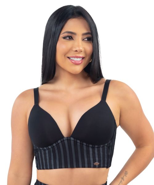 Brasier de realce natural con soporte y control de rollitos