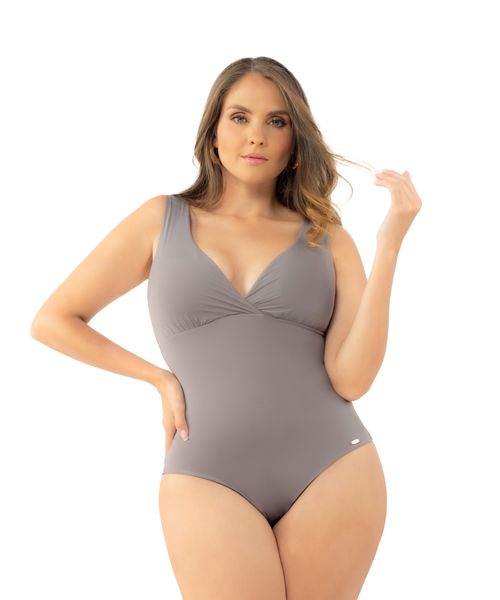 Body con escote profundo y control medio en abdomen y espalda
