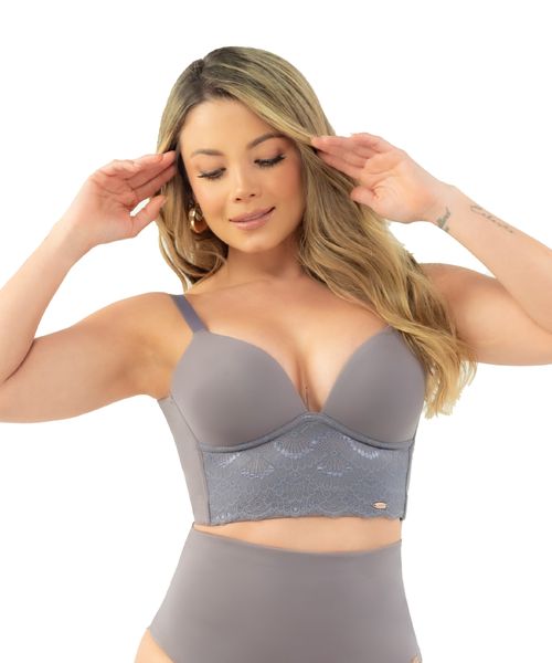 Brasier de realce suave con soporte para busto y encaje