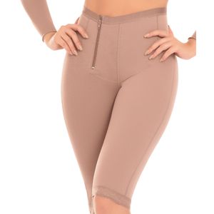 Faja ciclista a la rodilla moldeadora de piernas y glúteos con refuerzo abdominal