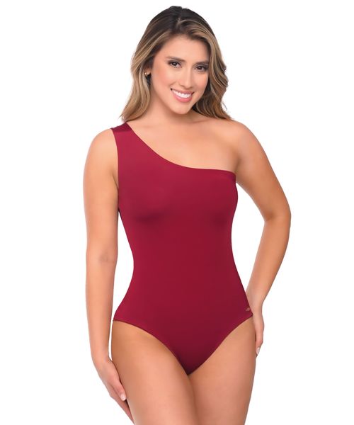 Body de control escote picapiedra con alta compresión en abdomen y realce de glúteos