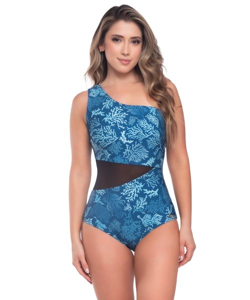 Vestido de baño con control en abdomen y tela resistente al cloro para mayor durabilidad