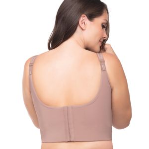 Brasier copa D de compresión con realce y soporte para busto grande