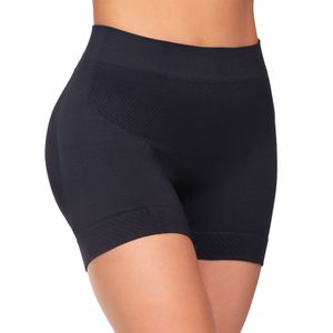 Short moldeador sin costuras de tiro alto con pretina doble y realce de glúteos