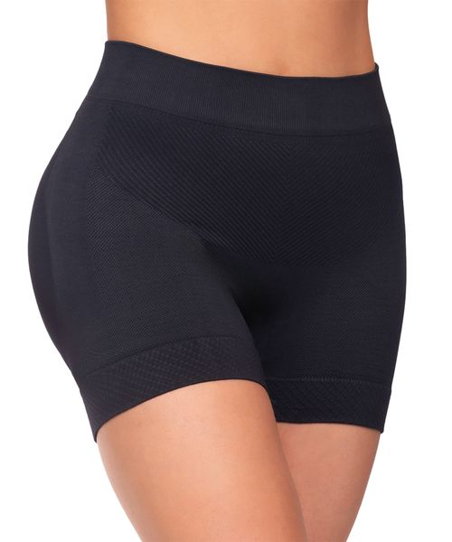 Short moldeador sin costuras de tiro alto con pretina doble y realce de glúteos