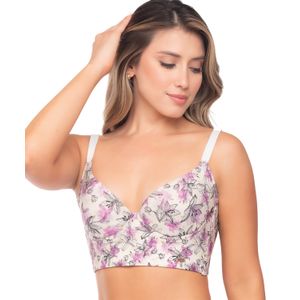 Brasier de alto cubrimiento con realce suave y control de espalda