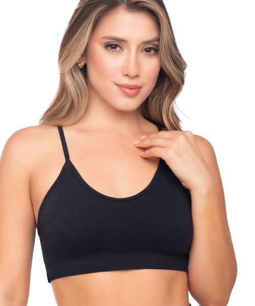 Top seamless sin copas escote redondeado