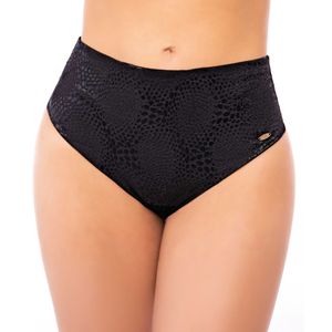 Panty tipo cachetero de encaje con control medio