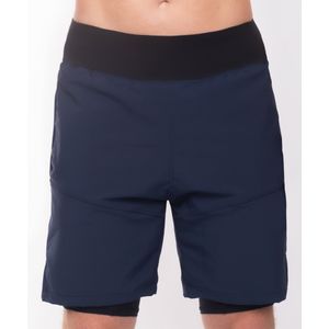 Pantaloneta deportiva con control abdominal y lycra interna para soporte