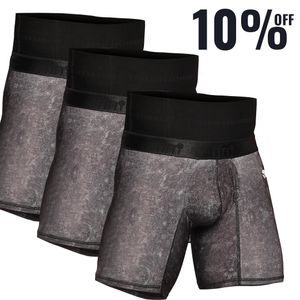3 Pack Bóxer moldeador masculino con varillas laterales para soporte y control abdominal