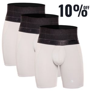 3 Pack Bóxer estampado de control abdominal con varillas