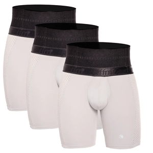3 Pack Bóxer estampado de control abdominal con varillas