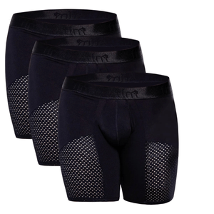 Paquete x 3 bóxer medio deportivo con moldeo y mallas transpirables