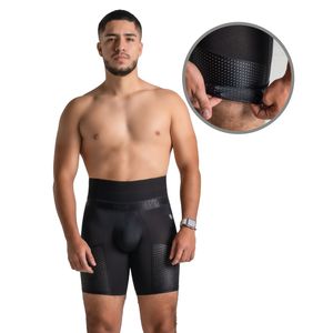 3 Pack bóxer de alta compresión abdominal con varillas laterales de soporte