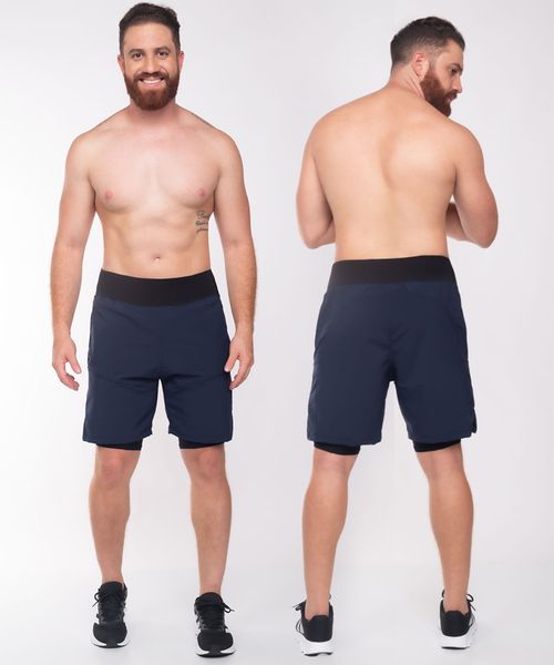 Pantaloneta deportiva con control abdominal y lycra interna para soporte