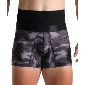 Bóxer deportivo estampado con control abdominal