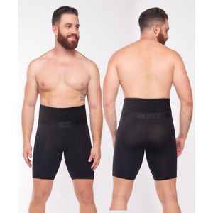 Bóxer largo de control con varillas, soporte testicular y bolsillo para guardar objetos personales