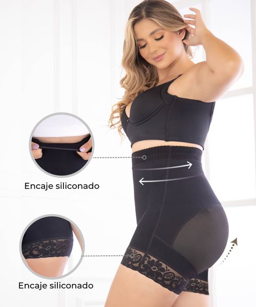 Panty faja con realce de glúteos y control firme para abdomen y cintura