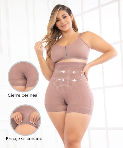 Panty faja con realce de glúteos y control firme para abdomen y cintura