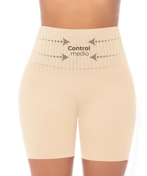 Short invisible de control medio tiro alto y media pierna.