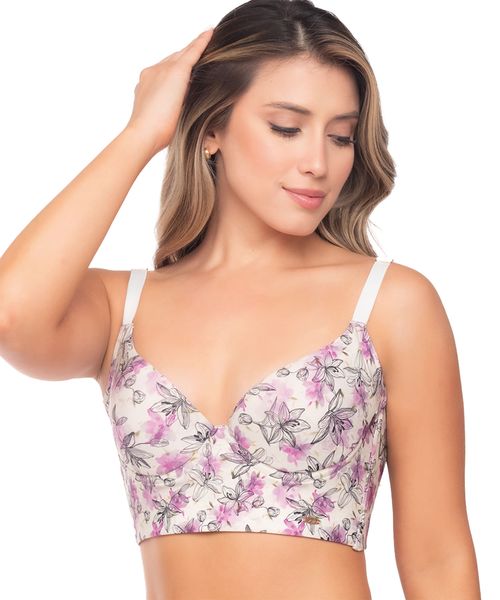 Brasier de alto cubrimiento con realce suave y control de espalda