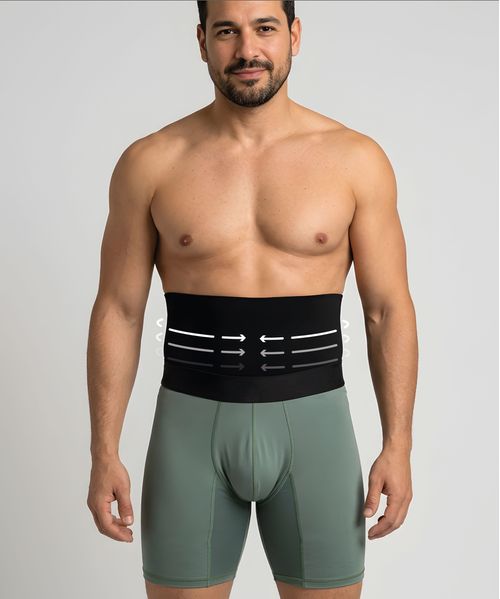 Bóxer moldeador masculino con control abdominal y soporte