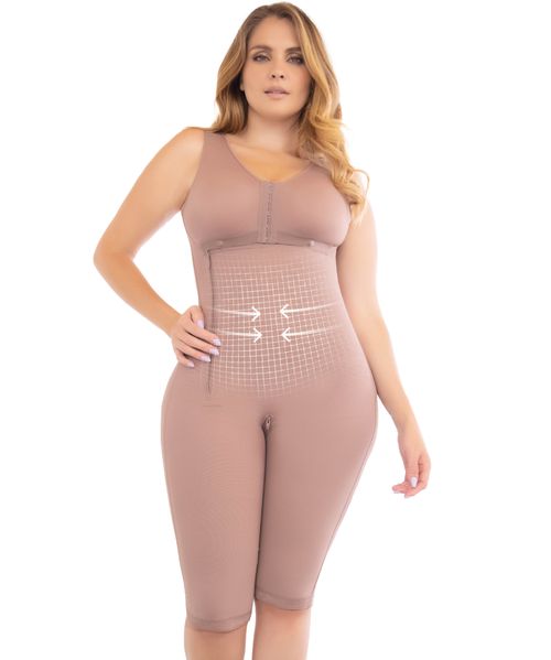 Faja moldeadora postquirúrgica a la rodilla con cierre